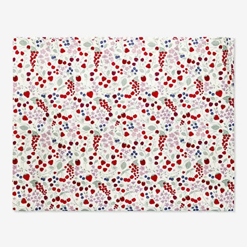 Flying Tiger Copenhagen Çilek Desenli Pamuklu Masa Örtüsü 140 cm x 220 cm