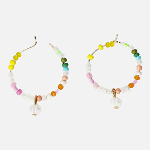 Flying Tiger Copenhagen İncili Boncuk Detaylı Küçük Halka Küpe