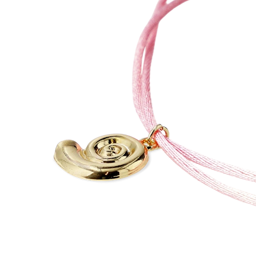 Flying Tiger Copenhagen Gold Deniz Kabuğu Detaylı Pembe Kolye