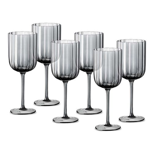 Jumbo Foggy Grey 6'lı Kadeh Takımı