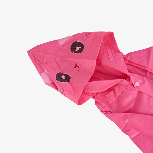 Flying Tiger Copenhagen Pembe Kedi Şeklinde Yağmurluk 6-8 Yaş