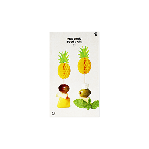 Flying Tiger Copenhagen 8'li Sarı Ananas Şeklinde Kürdan