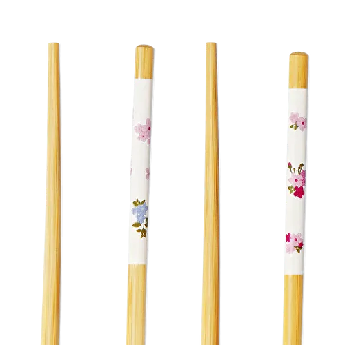 Flying Tiger Copenhagen 2'li Bahar Çiçekleri Desenli Bambu Chopstick