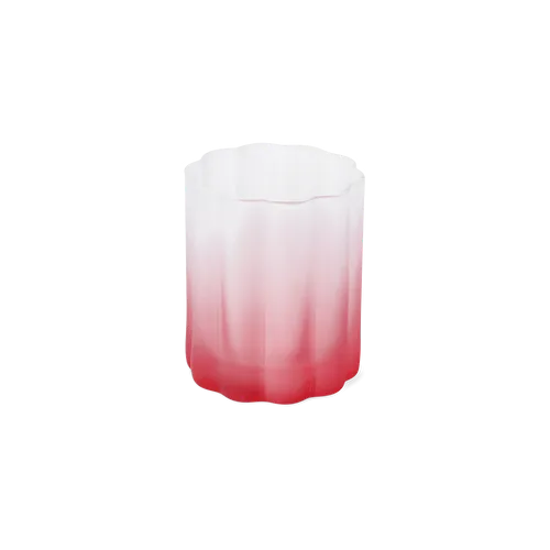 Flying Tiger Copenhagen Pembe Buzlu Cam Bardak