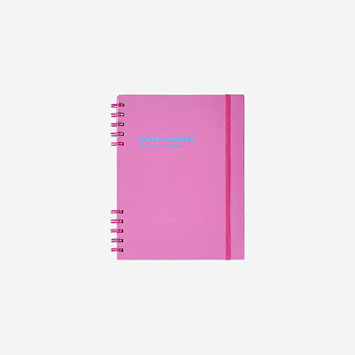 Flying Tiger Copenhagen Pembe Spiralli Akademik Haftalık Planlayıcı
