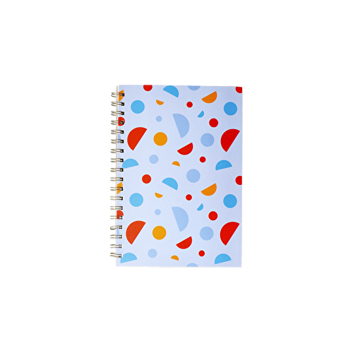 Flying Tiger Copenhagen Geometrik Desenli Spiralli Kareli B5 Defter