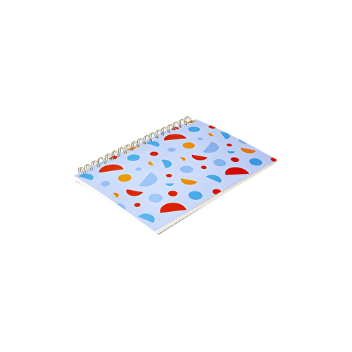 Flying Tiger Copenhagen Geometrik Desenli Spiralli Kareli B5 Defter