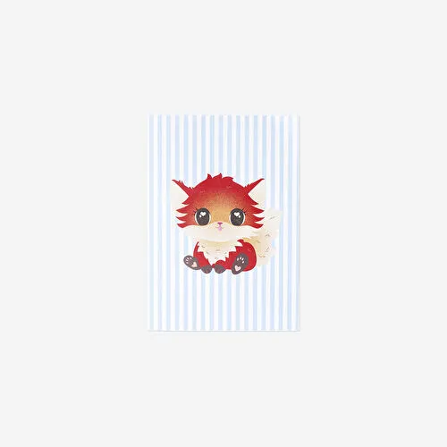 Flying Tiger Copenhagen Çizgili Tilki Detaylı A5 Defter