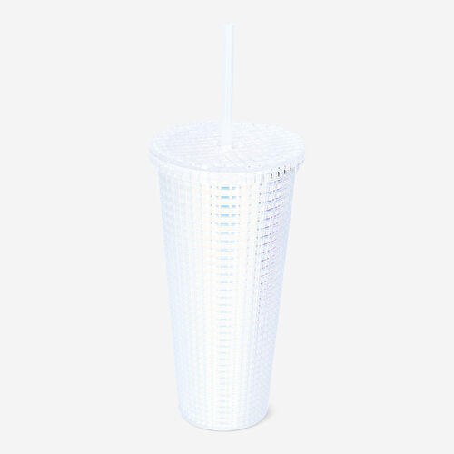 Flying Tiger Copenhagen Beyaz Pipetli Plastik Bardak