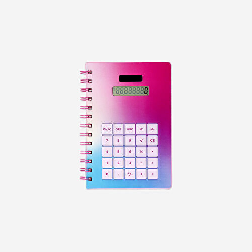 Flying Tiger Copenhagen Hesap Makinesi Detaylı Spiralli Defter