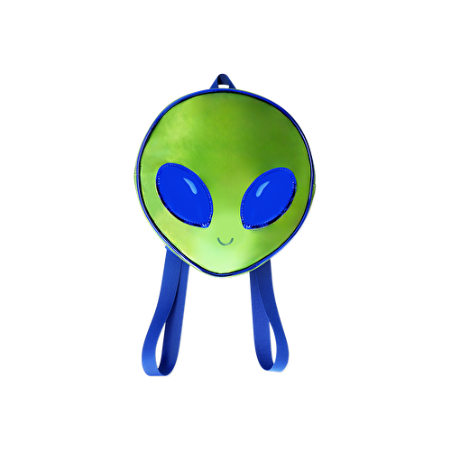 Flying Tiger Copenhagen Yeşil Uzaylı Şeklinde Sırt Çantası