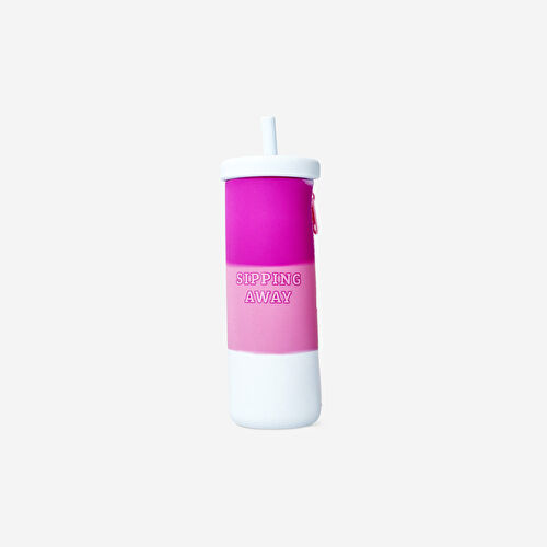 Flying Tiger Copenhagen Milkshake Şeklinde Silikon Pembe Kalem Kutusu