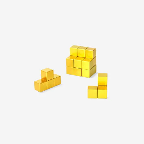 Flying Tiger Copenhagen Altın Rengi Mıknatıslı Rubik Küp