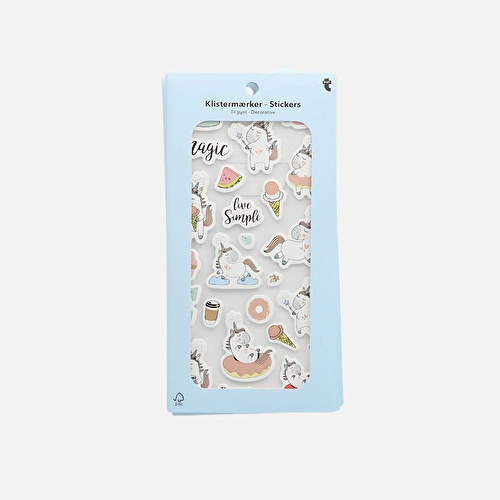 Flying Tiger Copenhagen Unicorn Desenli Kabartmalı Sticker