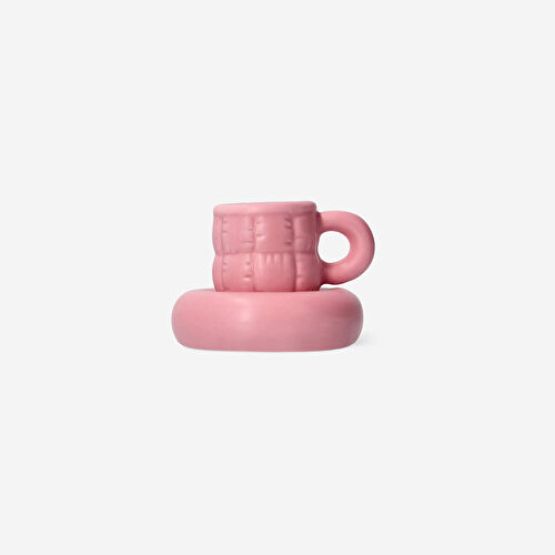 Flying Tiger Copenhagen Pembe Fincan Şeklinde Mumluk