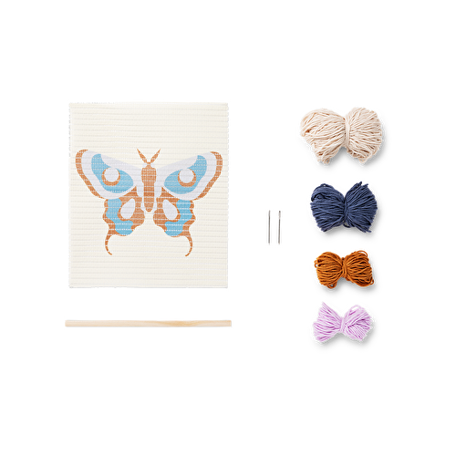 Flying Tiger Copenhagen Kendin Yap Kelebek Desenli Makrome Kiti