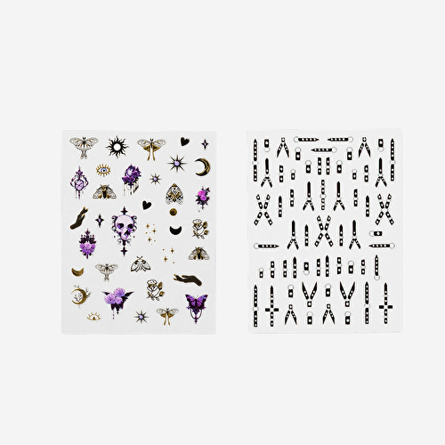 Flying Tiger Copenhagen Gotik Temalı Tırnak Sticker Seti