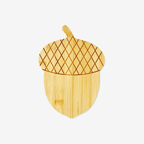 Flying Tiger Copenhagen Meşe Palamudu Şeklinde Bambu Kesme Tahtası