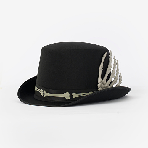 Flying Tiger Copenhagen İskelet Detaylı Siyah Şapka