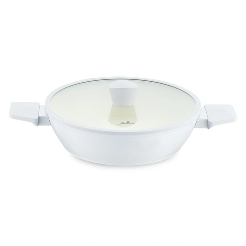 Jumbo Swiss Crystal Light Grey Basık Tencere 26 cm Jumbo Swiss Crystal Light Grey Basık Tencere 26 cm