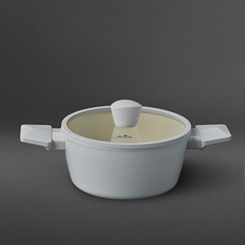 Jumbo Swiss Crystal Light Grey Derin Tencere 20 cm