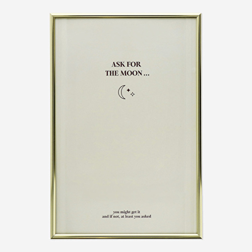 Flying Tiger Copenhagen Gold Çerçeve 20 x 30 cm