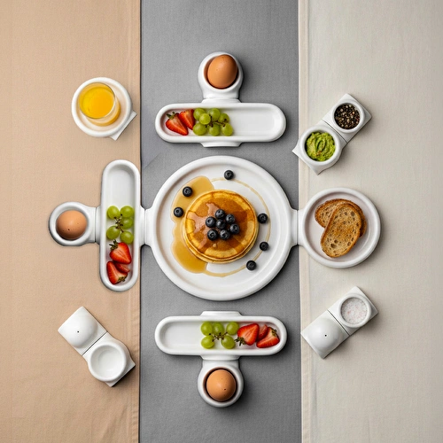 Jumbo Spectrum 24 Parça 6 Kişilik Porselen Kahvaltı Takımı Jumbo Spectrum 24 Parça 6 Kişilik Porselen Kahvaltı Takımı