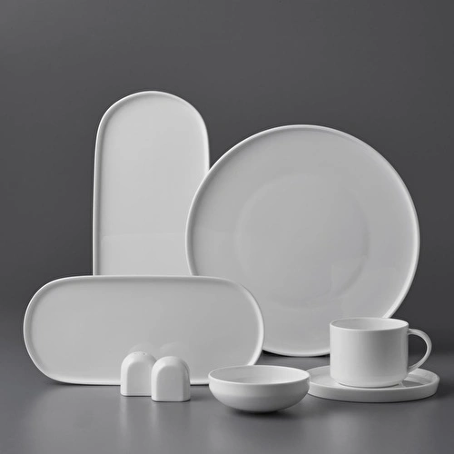 Jumbo Verdance 26 Parça 6 Kişilik Kahvaltı Takımı Beyaz