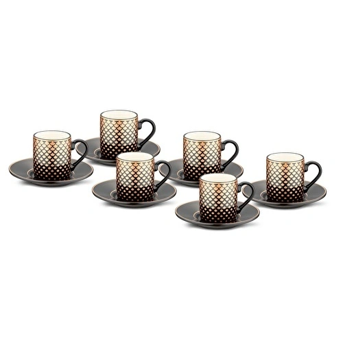 Jumbo Cinder 6 Kişilik Kahve Fincan Takımı