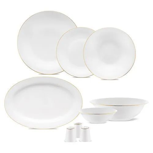 Jumbo Merlem 55 Parça 12 Kişilik Yemek Takımı Gold