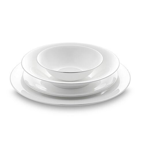 Jumbo Merlem 55 Parça 12 Kişilik Yemek Takımı Platin