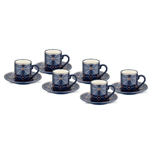 Jumbo Line 6 Kişilik Kahve Fincan Takımı