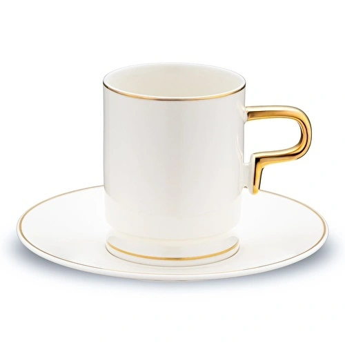 Jumbo Merse 6 Kişilik Kahve Fincan Takımı Gold