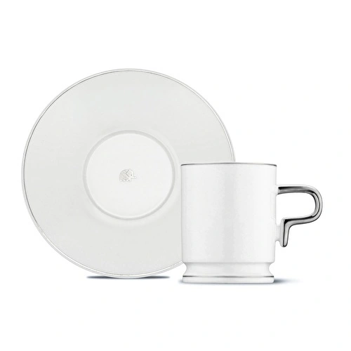 Jumbo Merse 6 Kişilik Kahve Fincan Takımı Platin