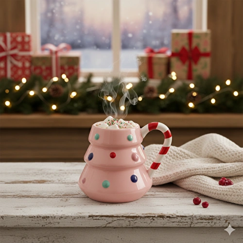 Flying Tiger Copenhagen Pembe Yılbaşı Ağacı Kupa