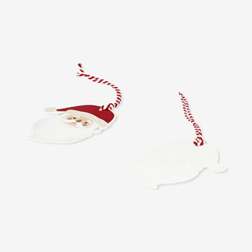 Flying Tiger Copenhagen 8'li Noel Baba Desenli Hediye Etiketi Flying Tiger Copenhagen 8'li Noel Baba Desenli Hediye Etiketi