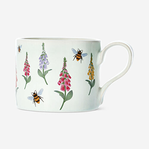 Flying Tiger Copenhagen Çiçek Desenli Yeşil Seramik Kupa