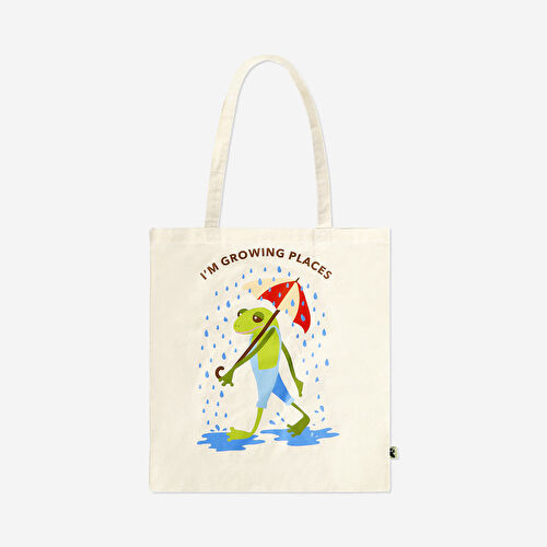 Flying Tiger Copenhagen Tatilci Kurbağa Desenli Bez Çanta