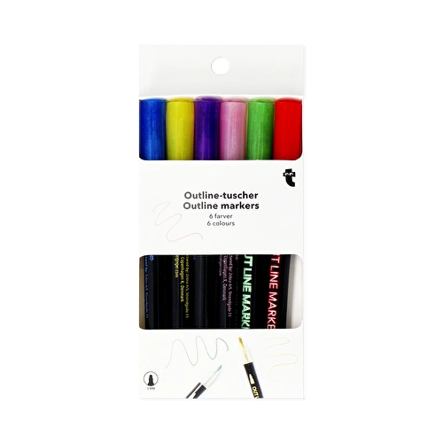 Flying Tiger Copenhagen 6'lı Keçeli Kalem