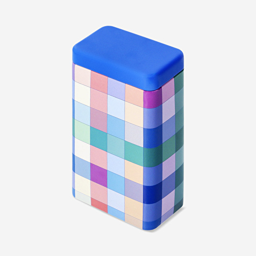 Flying Tiger Copenhagen Pembe Kareli Küçük Metal Kutu