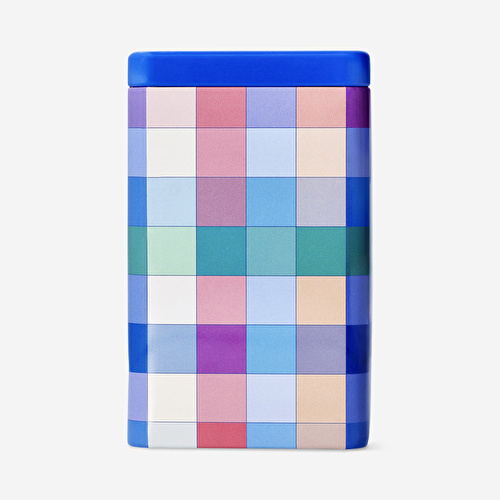 Flying Tiger Copenhagen Pembe Kareli Küçük Metal Kutu