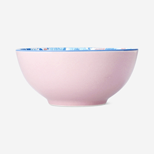 Flying Tiger Copenhagen Mavi Çiçekli Büyük Seramik Kase Flying Tiger Copenhagen Mavi Çiçekli Büyük Seramik Kase