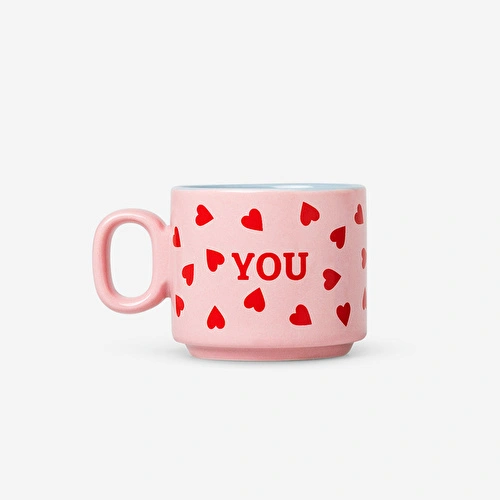 Flying Tiger Copenhagen 2'li Pembe Seramik Cortado Fincanı