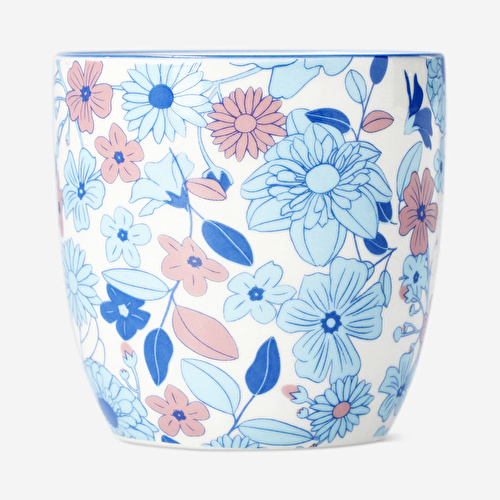 Flying Tiger Copenhagen Mavi Çiçekli Seramik Espresso Fincanı Flying Tiger Copenhagen Mavi Çiçekli Seramik Espresso Fincanı