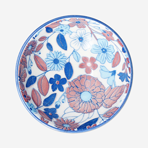 Flying Tiger Copenhagen Mavi Çiçekli Mini Seramik Kase Flying Tiger Copenhagen Mavi Çiçekli Mini Seramik Kase