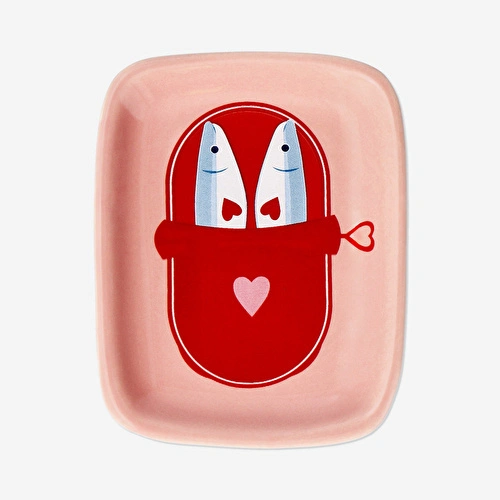 Flying Tiger Copenhagen Balık Desenli Küçük Takı Tabağı