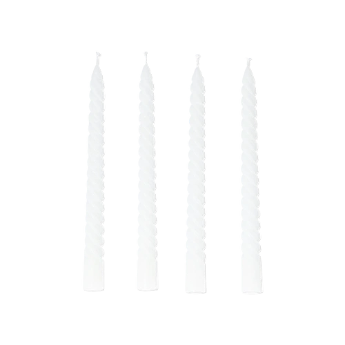 Flying Tiger Copenhagen Beyaz Burgu Şamdan Mum Seti