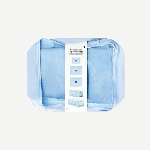 Flying Tiger Copenhagen 5 Parçalı Mavi Çanta Düzenleyici Seti