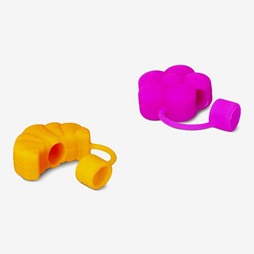 Flying Tiger Copenhagen 2'li Çiçek ve Kruvasan Şekilli Pipet Kapağı Flying Tiger Copenhagen 2'li Çiçek ve Kruvasan Şekilli Pipet Kapağı