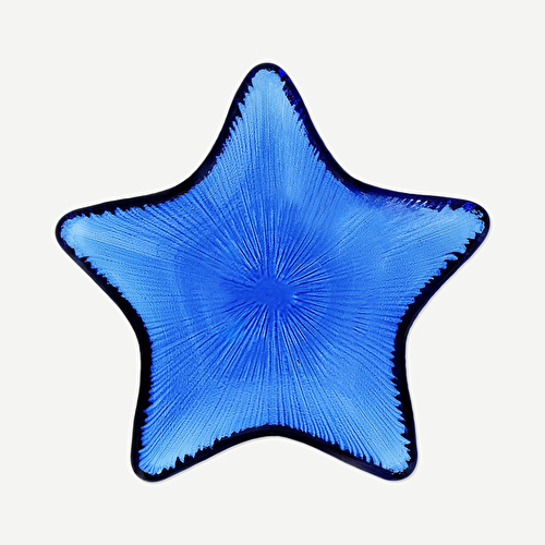 Flying Tiger Copenhagen Yıldız Şeklinde Mavi Dekoratif Tabak